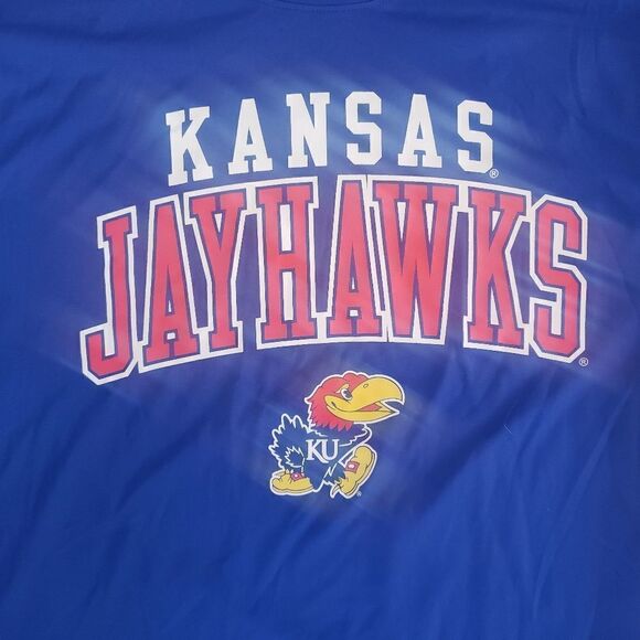 Kansas Jayhawks Shirt Mens Adult Large Blue KU Basketball NCAA Champion - Picture 2 of 6